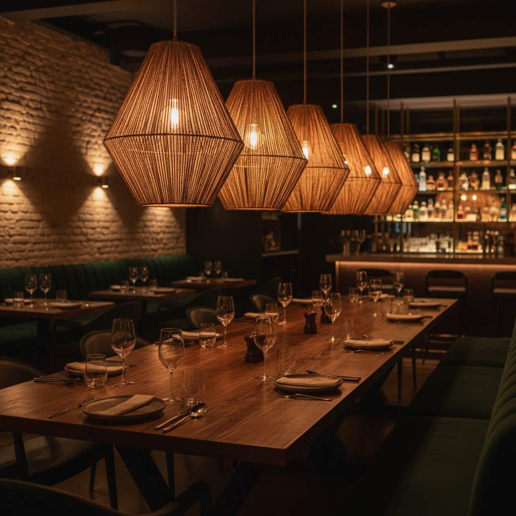 Restaurantes y Gastronomía — KÄLLA Lamps proyecto 1